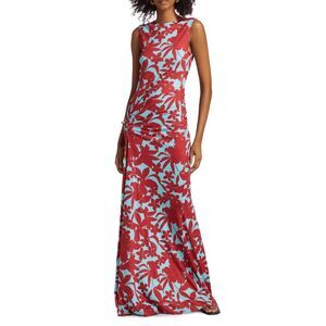 Eywasouls Malibu Annie Floral Stretch Jersey Maxi Dress SMALL $350